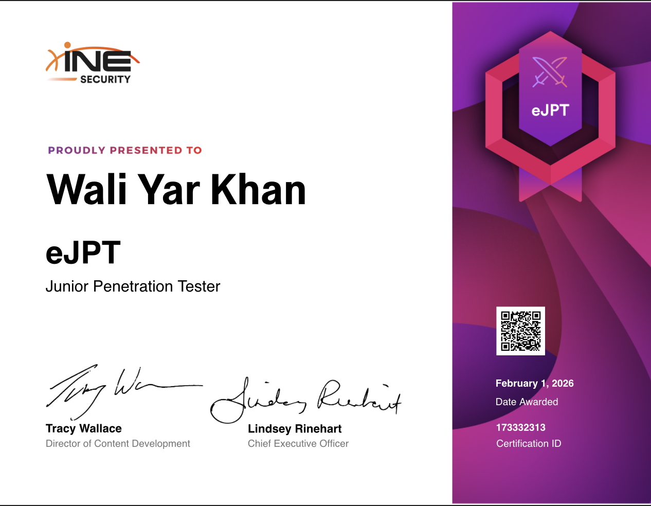 eJPT Certificate